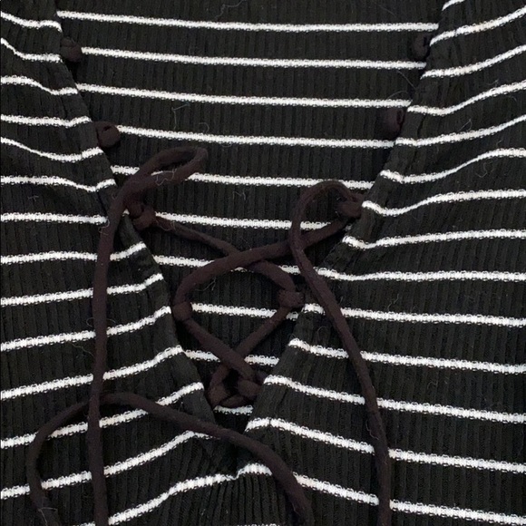 Black and white stripe top - Picture 2 of 3